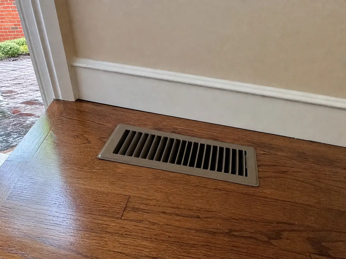 Freshly cleaned vent back in place — completed job in Houston, TX